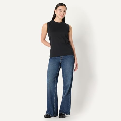 Image of Amazon Essentials Women's Relaxed-Fit Cotton Muscle Tee
