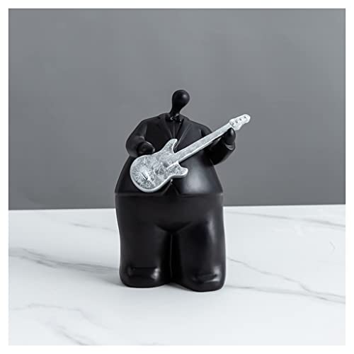 Statua di chitarrista - Statuetta da collezione in resina per decorazione musicale, perfetta per soggiorno, camera da letto, ufficio e regalo unico per musicisti