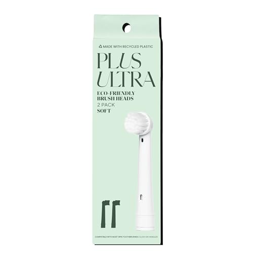 PLUS ULTRA �G�R�t�����h���[ Oral-B �݊��d�����u���V�����p�w�b�h - 1�p�b�N������2�w�b�h - �q���Ȏ��̂��߂̏_�炩�����u���V