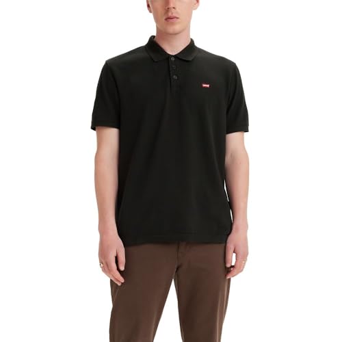Levi's Housemark Polo, T-shirt Uomo, Mineral Black, S