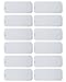 Babygoal 12pcs Reusable 3 Layer Microfiber Inserts,absorbent& Breathable Cloth Diaper Insert 12T