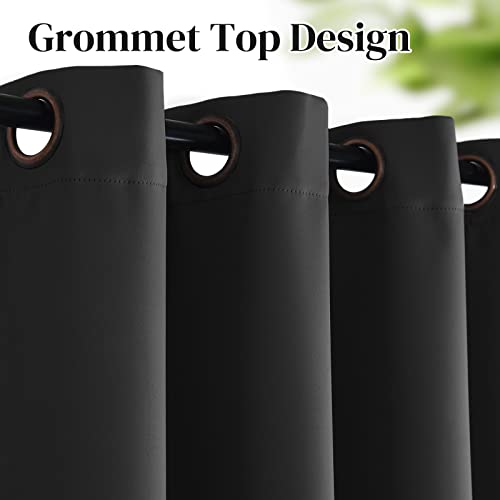 image for Rose Home Fashion Blackout Sliding Door Curtains, Room Darkening Therm