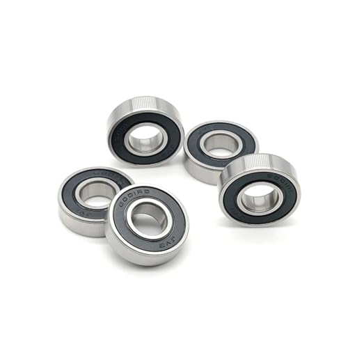 Roulement 6001RS à billes miniature en acier chromé pour moteur, lot de 5
