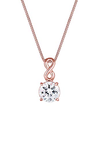 Preisvergleich Produktbild Elli Halskette Damen Infinity mit Swarovski® Kristalle in 925 Sterling Silber