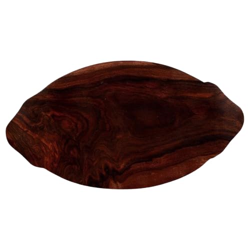 Image of REMARKABLE Iron Sizzler Plate with Wooden Base | Dessert Ovel Serving Platter with Handles | Brownie Sizzler Tray for Cake | Sizzling Brownie Plate | Hot Sizzling Plate | 13 inch | Set of 4