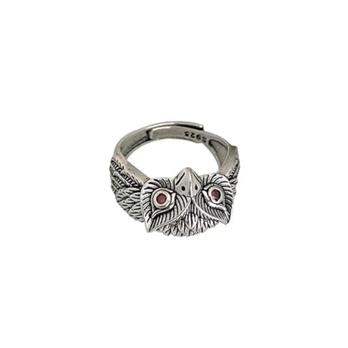 Bague hibou hip hop en version exagérée pour homme et femme