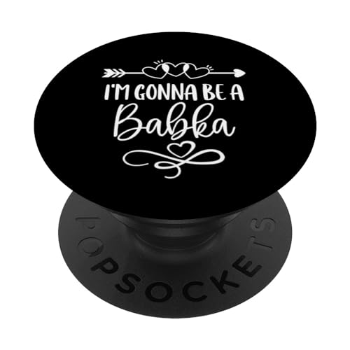 I'm Gonna Be A Babka Poland Polish Grandma PopSockets Swappable PopGrip, Black
