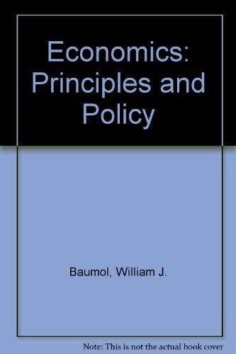 Economics: Principles and Policy 0774731133 Book Cover