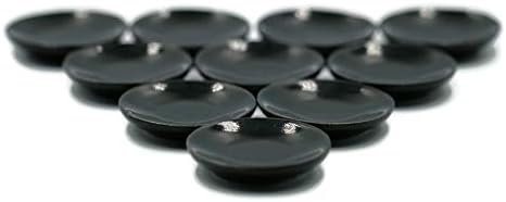 1shopforyou Platos de cocina de cerámica negra, 10 piezas, tamaño pequeño, para decorar la mesa del comedor y la cocina.