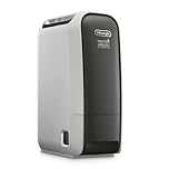 De'Longhi Tasciugo AriaDry Light - Deumidificatore Casa Portatile, Tecnologia Zeolite e Ionizzatore, 6L/Giorno, Asciugabiancheria, Antimuffa, Silenzioso, Funzione Swing, Timer, Grigio (DNS65)