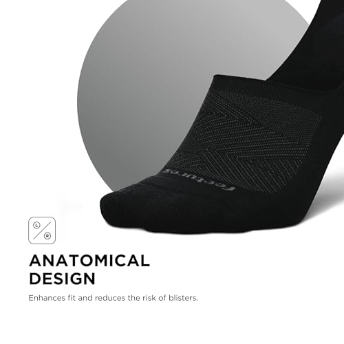 Chaussettes de sport antidérapantes Feetures Elite Invisible avec compression - 4