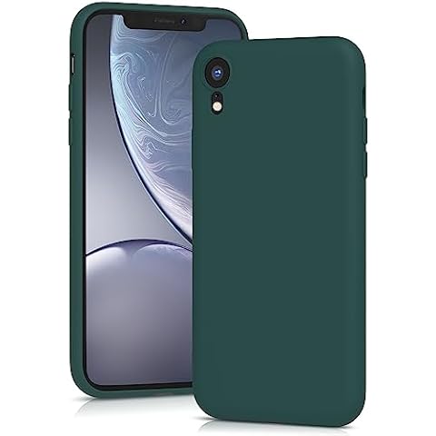 YATWIN Silicone Case for iPhone XR - Dark Green Cover