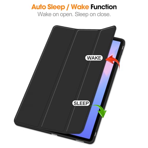 Image of ProElite Cover for Samsung Galaxy Tab S10 FE Plus 13.1 inch, Soft Flexible Flip Case Cover for Samsung Galaxy Tab S10 FE Plus 13.1 inch Cover, [Recoil Series]- Black