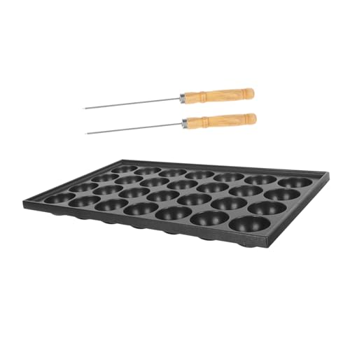 Ipetboom Molde para Takoyaki de Hierro Resistente Sartén Antiadherente para Hornear Bolas de Cocina Hogar