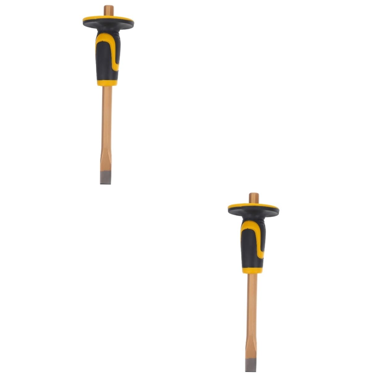 Amosfun 2 Pezzi scalpello da muratura martello da roccia Piatto opere murarie calcolo scheggiatura chiesl in muratura Strumenti per muratori strumento per la lavorazione del legno plastica