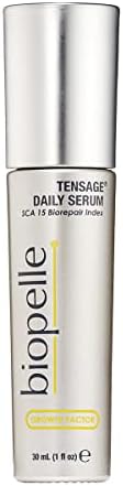 Biopelle Tensage Growth Factor Daily Facial Serum with SCA 15 Biorepair Index, Snail Mucin Serum for Face with Niacinamide, Hyaluronic Acid, and Antioxidants, 1 Oz