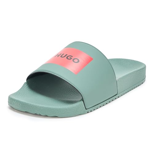 Image of HUGO mens Big Logo Label Slide Sandals