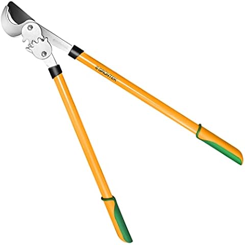 GRÜNTEK Getriebe-Astschere T-REX 765 mm, scharfe Bypass Baumschere, 2-Fach höhere Kraftübertragung Dank Doppel-Gear-Drive Schneidsystem, mit 100 Tage - Zufriedenheits-Garantie Cover