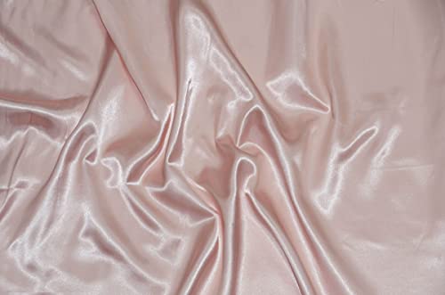 Premium Blush Pink Satin Charmeuse Fabric by Sedona Designz – 60 Inches Wide, Perfect for Bridal Gowns and Special Events