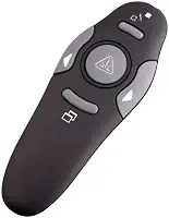 Controle Apresentador de Slides com Laser – Caneta Passador PowerPoint Sem Fio, Plug & Play, Design Ergonômico, Ideal para Palestras, Aulas e Congressos