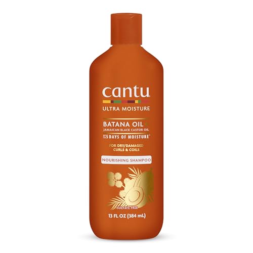 Cantu Ultra Moisture Nourishing Shampoo with Batana Oil + Jamaican Black Castor Oil, 13 fl oz