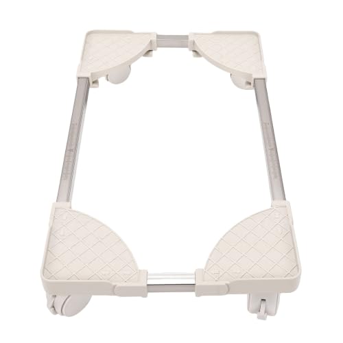 Soporte para torre de computadora CPU, ajustable con 4 ruedas con freno, ventilado (Blanco tamaño ajustable universal con ruedas de freno) miniatura 1