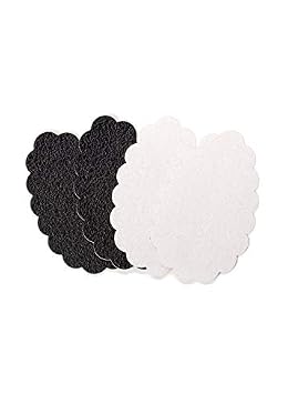 Foot Petals, No-Slip Grips for Shoes, Shoe Traction Pads, Combo, Black/Clear, 2 Pair