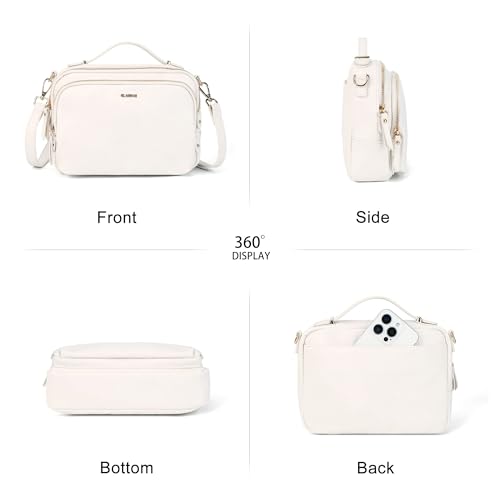 Image of Multi Pockets Crossbody Bags for Women Small Top Handle Purse Satchel and Medium Pocketbooks | Fit A5 Notebook