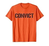 CONVICT INMATE PRISON PENITENTIARY UNIFORM COSTUME T-Shirt