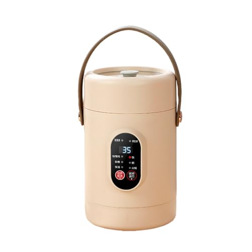 電気シチュー鍋スープ調理器 大容量 陶器製スープポット 保温調理鍋 蒸し器付き 断熱 やけど防止 1.2L/1.6L 保温機能付き 操作が簡単 軽量 持ち運びに便利 1〜2 人用 小型 自宅 車中泊 アウトドア オフィス 寮 一人暮らし 贈り物に適していま