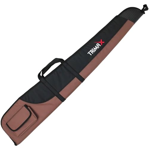 Trimax Funda JC131 Color marrón/Negra para carabinas, Rifles, escopetas y Armas largas en General con Hueco para Visor. Acolchada y Reforzada. Longitud: 132 cm.…