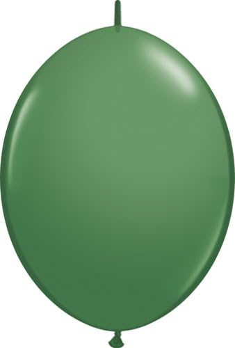Qualatex 12" Quick Link Balloons - Dark Green - Bag of 20