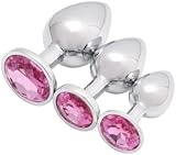 Newly Couple Plug Anales Kit Relaxing Anales Plugs Butt Relaxing Training Set for Women Adult Toy Tool for Women Men Sunglasses 1LM26 (pink13.)