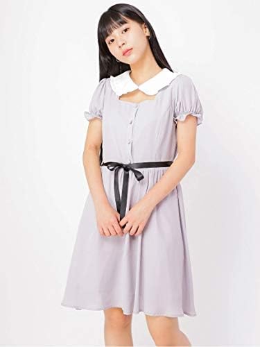Amazon Co Jp Ank Rouge アンク ルージュ 白えりワンピース ブルー M 服 ファッション小物