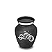 GetUrns Embrace Motorcycle Keepsake Cremation Urn (Charcoal)