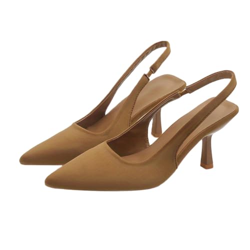 ticticlily Escarpins Femme Petit Talon Slingback Bout Pointu Sandale Stilettos Pointue Chaussures...