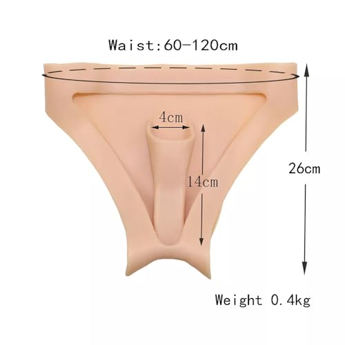Silicone Panty for Men's Crossdresser Transgender Hiding Gaff Double Thong Can Insert Sissy Panties4