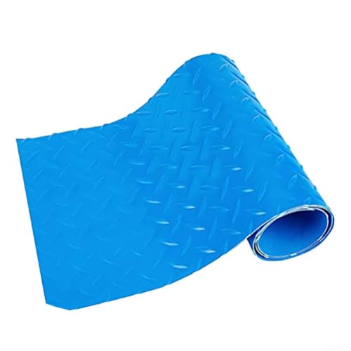 Tapete protector de escalera de piscina, cubierta antideslizante con textura ondulada, protector de revestimiento de goma para piscina sobre el suelo, protección antiarañazos (90 x 23 cm)