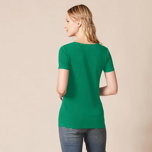 Image of Amazon Essentials Women's Regular-Fit Short-Sleeve V-Neck T-Shirt, Multipacks