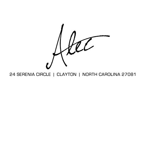 Preisvergleich Produktbild Selbst Farbwerk Individuelle Unterschrift Stempel Adress Stamper Personalisierte Stempel Kalligraphieguß Desin Durch Printtoo