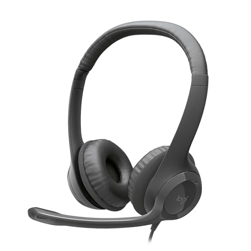 Image of Logitech H390 Type-C Wired Headset for PC /Laptop, Stereo Headphones with Noise Cancelling Microphone, USB-C, in-Line Controls, Works with Chromebook - Graphite