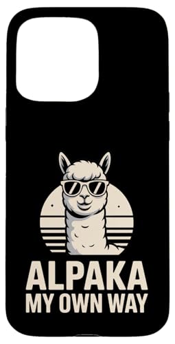 Cool Alpaka �}�C�I�E���E�F�C ���g�� �A���p�J �T���O���X �X�}�z�P�[�X iPhone 15 Pro Max �p