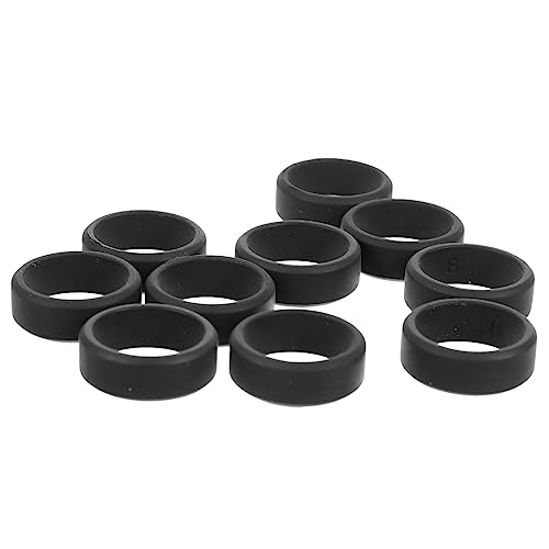 10 anillos de silicona suave para ejercicio miniatura 1