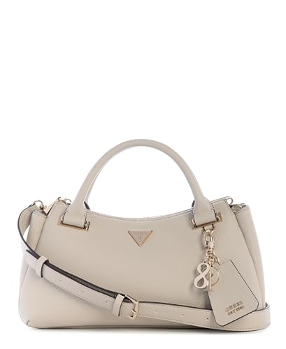 GUESS Evie Triple Compartment Satchel, Light Taupe