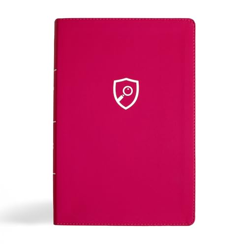 CSB Defend Your Faith Bible, Pink LeatherTouch, Red Letter, Full-Color Design, Presentation Page, Apologetics, Study Helps, Images, Profiles, Full-Color Maps, Easy-to-Read Bible Serif Type