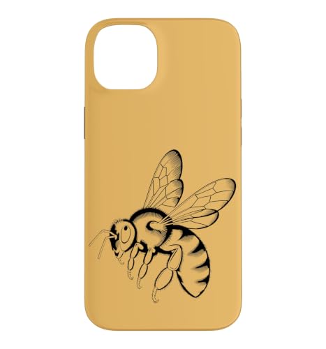 �~�j�}���ȃn�`�̉�U�w�I���C���C���X�g �͂��݂� �X�}�z�P�[�X iPhone 14 Plus �p