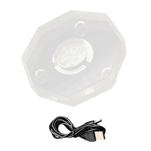 Support lumineux vitrine à bijoux USB avec effets couleur pour présentoir de cadeaux stable