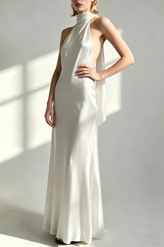 Image of Yiulangde Women's Backless Smocked Maxi Dress Sexy Spaghetti Strap Cut Out Flowy Beach Long Dress Vacation Casual Sundresses