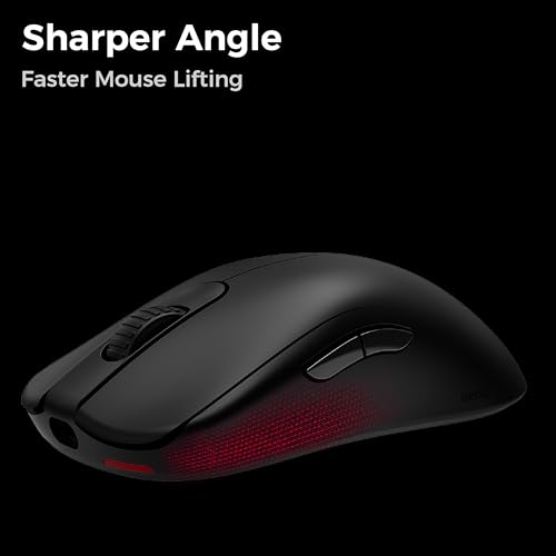 Image of BenQ Zowie FK2-DW Wireless Symmetrical Gaming Mouse for Esports (Medium)|65g Lightweight|4000Hz Polling Rate with Enchanced Receiver| Driverless Plug & Play - 7 Buttons |PAW 3950 Sensor |Extra Skates