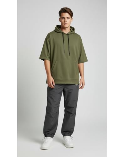 Image of FYLTR Men's Solid Sweatshirt |Oversized Fit| Fashionable Sweatshirt for Men